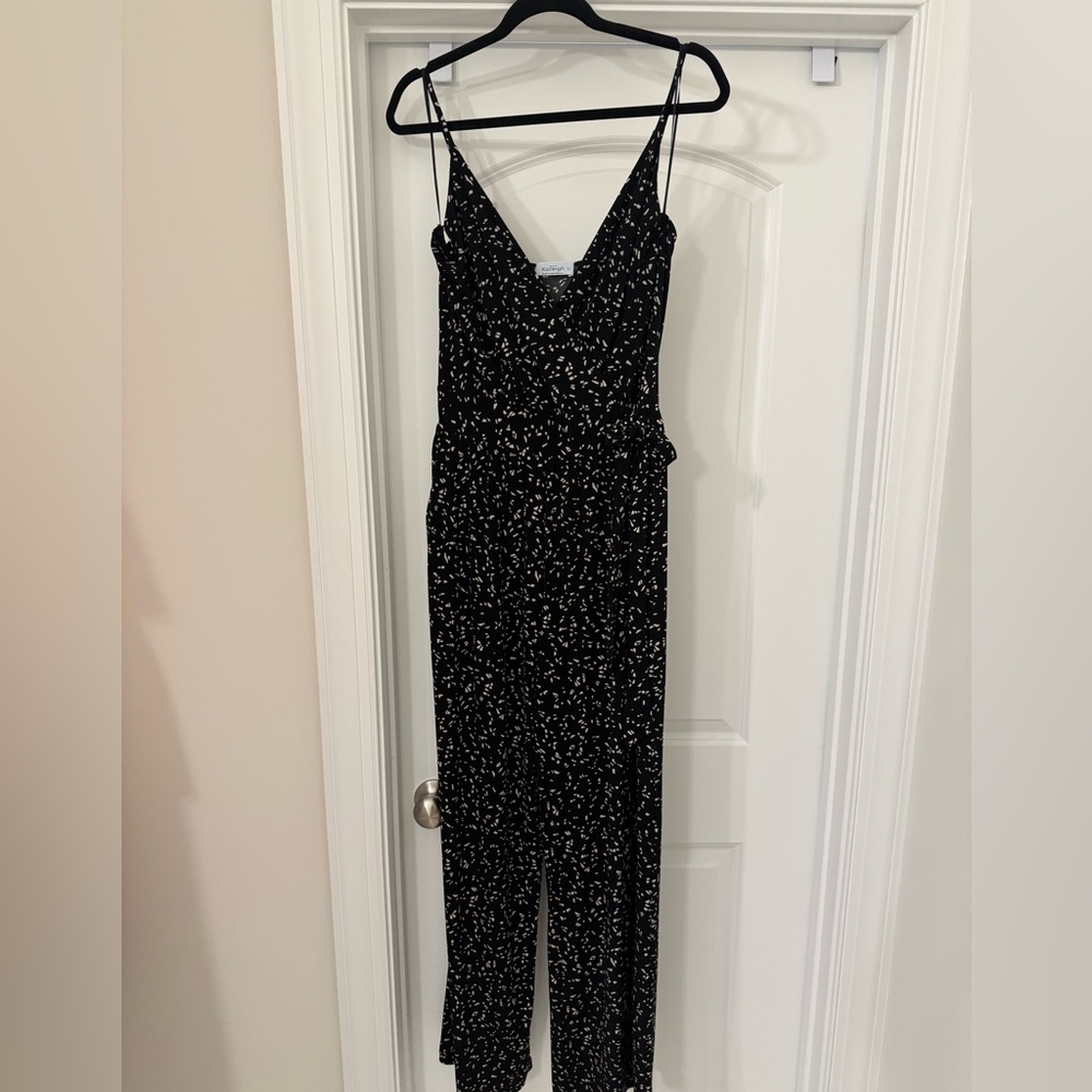 Kaileigh Black and White Patterned Jumpsuit